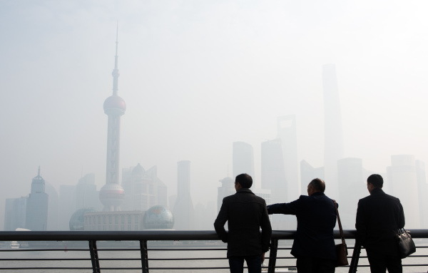 2015年12月15日，上海空氣污染嚴重