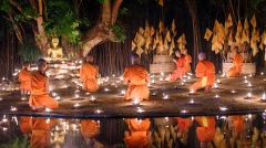 泰国高僧圆寂火化肉身竟毫发无损(组图)