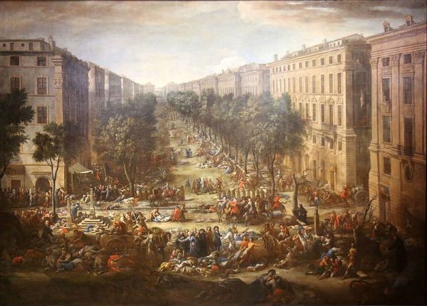 1720年，法国马赛突发瘟疫，影响了整座城市和周边城市，造成10万人死亡。