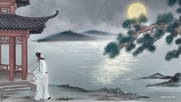唐代大诗人李白被后世誉为“诗仙”，其作品“诗中有画”。