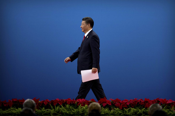 2017年5月14日，习近平在北京一带一路论坛上。