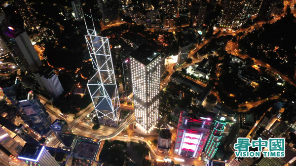香港中環夜景（圖片來源：Ruby Tang/看中國）
