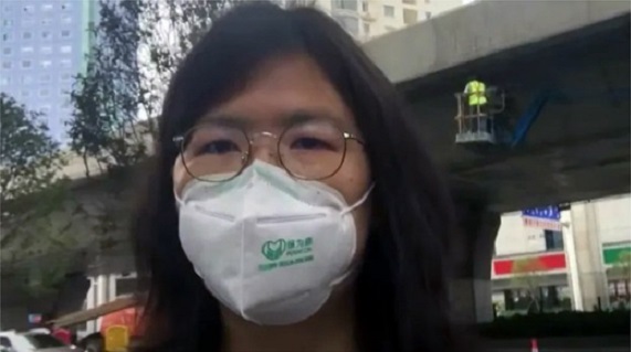 公民记者张展亲赴武汉，报道武汉肺炎疫情真相。
