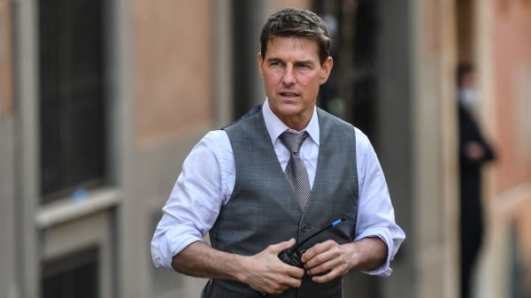 美國演員湯姆·克魯斯（Tom Cruise）在2020年10月6日在羅馬拍攝的《碟中諜5：天秤座》中被攝。2(16:9)