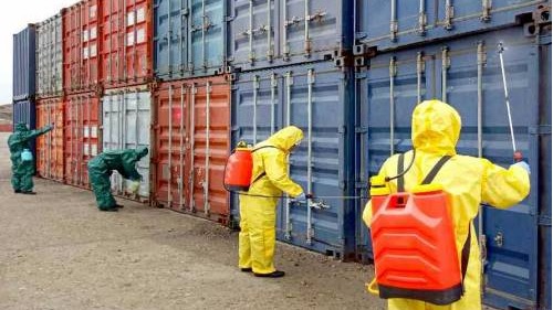 朝鮮在南浦進出口物品檢查檢疫所展開防疫工作