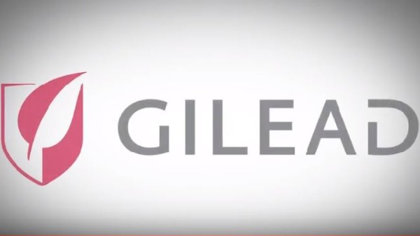 美国生物制药公司吉利德（Gilead）标志（图片来源：视频截图）