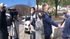 武汉女社工接受采访原来新闻联播这么拍(视频图)