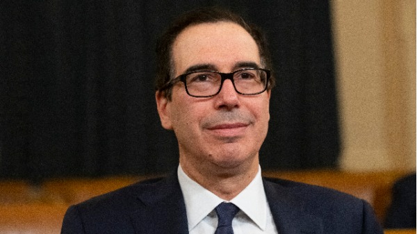 美国财政部长史蒂芬·姆努钦（Steven Mnuchin）(图片来源：Getty Images）