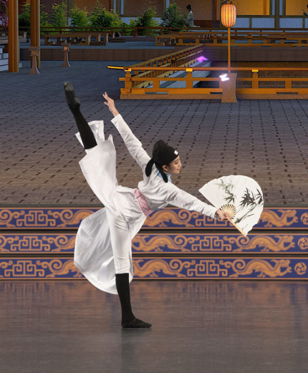 连旭在神韵舞剧《梁祝》中的演出。