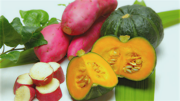 地瓜和南瓜都是高鉀食材，可促進腎臟排毒。