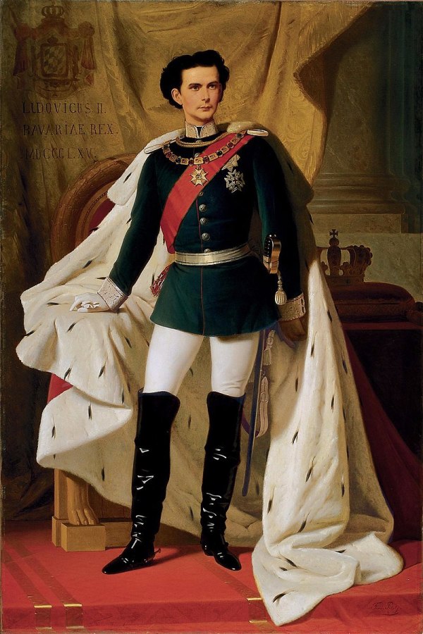20歲的路德維希二世，Ferdinand von Piloty畫，1865。