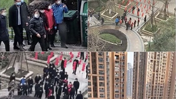 武汉市青山区开元小区业主们对中共副总理孙春兰高喊“假的”后，传该小区居民遭到报复