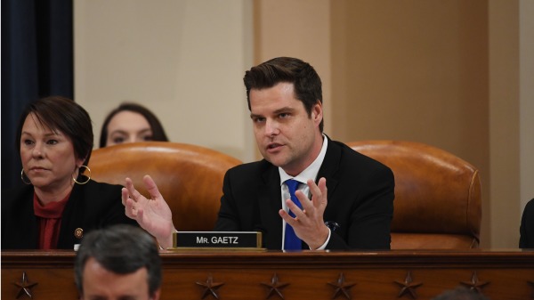 美國聯邦眾議員馬特·蓋茨（Matt Gaetz）。（圖片來源： Matt McClain -Pool/Getty Images）
