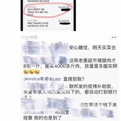 $1200到账了华人微信群纷纷晒喜悦(组图)