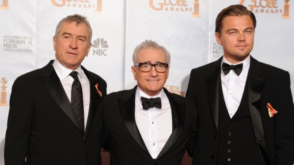 勞勃狄尼洛 (Robert De Niro) 、馬丁史柯西斯 (Martin Scorsese)、李奧納多狄卡皮歐 (Leonardo DiCaprio)三巨頭，攜手演出《花月殺手》。