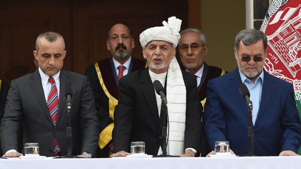 2020年3月9日，阿富汗总统阿什拉夫・加尼在喀布尔总统府