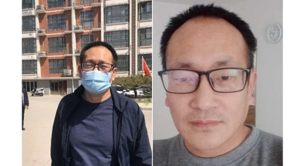 王全璋出獄後，首張清晰個人照片在網上曝光。（圖片來源：推特）