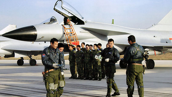 中国空军飞行员，示意图