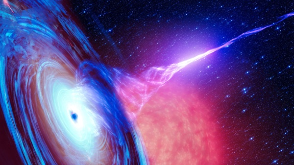 该黑洞位于室女座一个巨椭圆星系M87的中心。