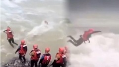 党员跳河救灾网友踢爆真相怒斥:不要脸(视频图)