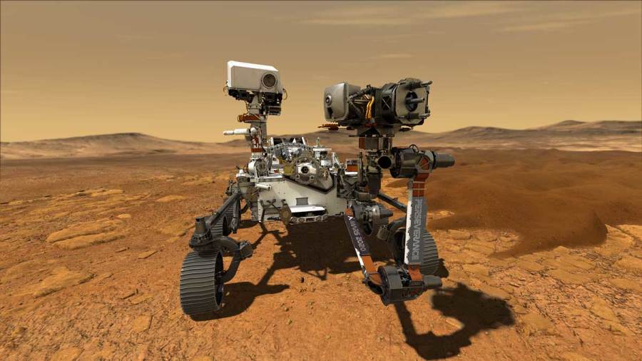 NASA探測器傳回首張彩照 火星表面這樣啊