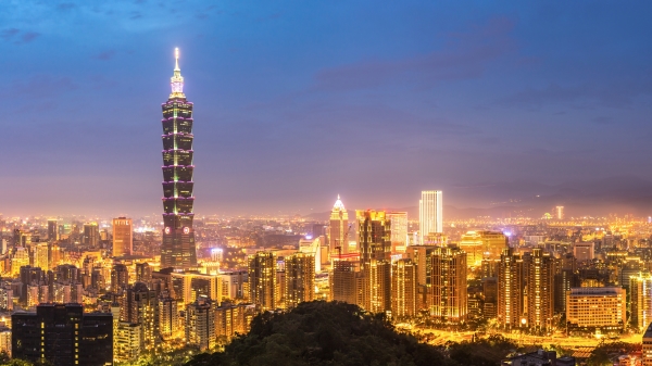 台灣台北夜景（圖片來源：Adobe Stock）