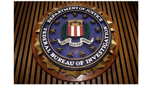 美国联邦调查局（FBI）徽标。（图片来源：Chip Somodevilla/Getty Images）