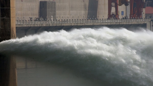 韩国批评朝鲜泄洪时未预先告知，已经违反2009年所签署的协议。泄洪示意图