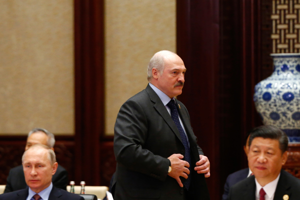 2017年5月15日，习近平、普京和白俄罗斯总统卢卡申科出席在北京的“一带一路”论坛峰会。