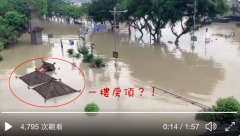 重庆灾情惨重洪水直接涌入喜来登“朝天门”只剩招牌(视频图)