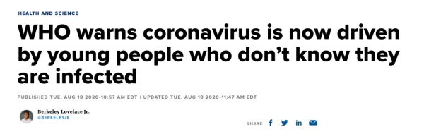 WHO警告：大流行已至新阶段病毒在这类人中大传播