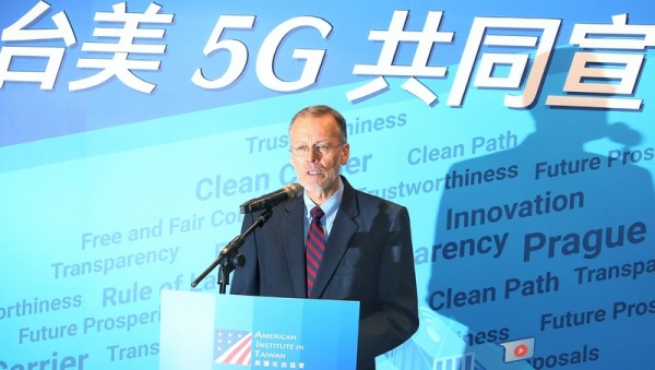 台美5G共同宣言論壇，AIT處長酈英傑出席致詞