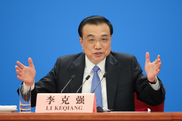 2018年3月20日中国国务院总理李克强。