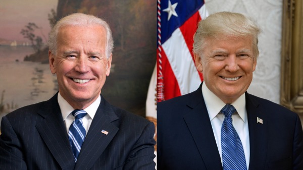 2020年10月15日，美國大選總統候選人川普和拜登分別參加了不同的市民會議。