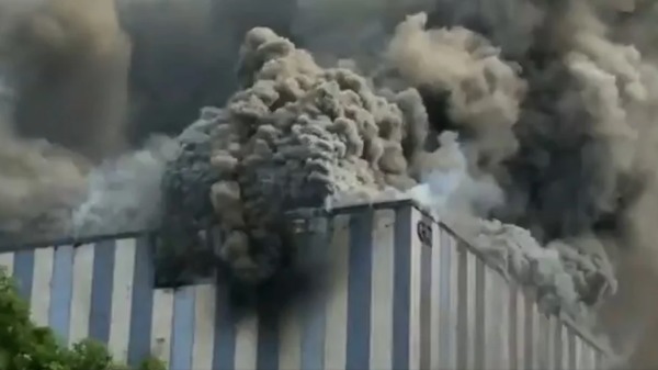 華為基地某建築9月25日突發大火