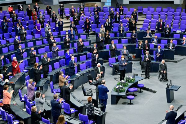 2020年12月18日，德國聯邦議院（下議院）現場。