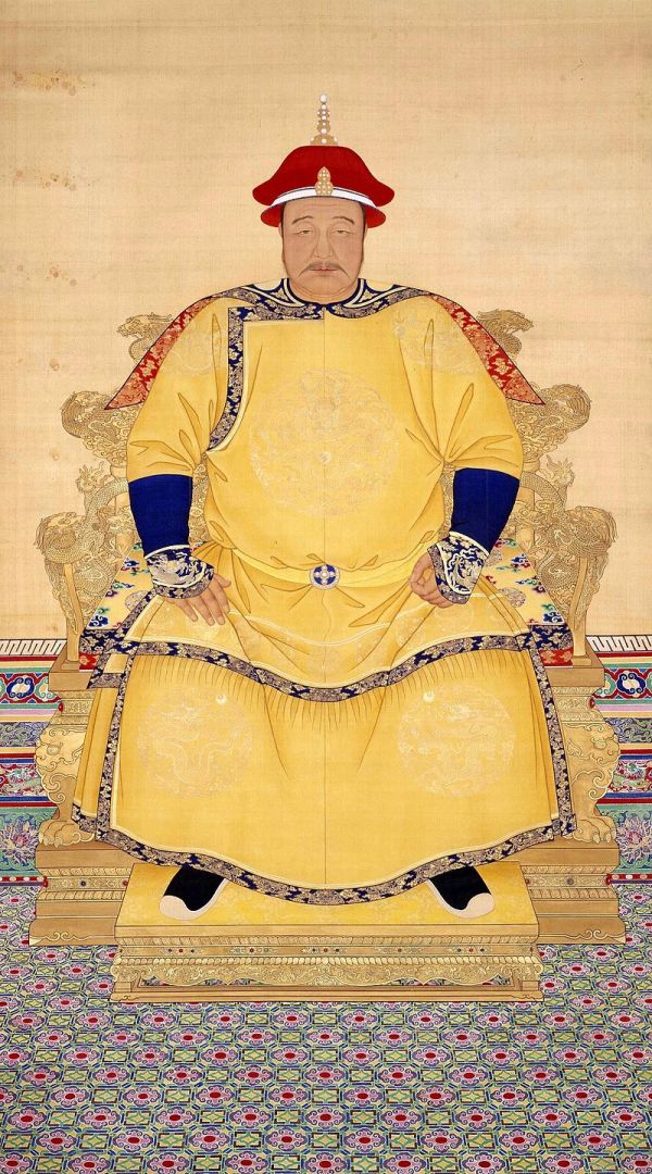 清太宗文皇帝朝服全身像。