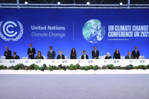 2021年11月3日，蘇格蘭格拉斯哥舉行的第26屆聯合國氣候峰會（COP26）進入第4天。（圖片來源：Christopher Furlong - WPA Pool /Getty Images）