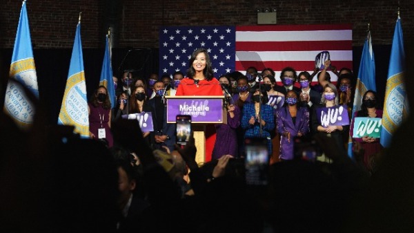 華裔候選人吳弭當選波士頓首位亞裔女市長。