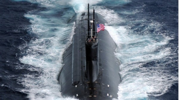 参加美日太平洋联合军演的海狼级康涅狄格号（图片来源: 公用领域 维基百科）