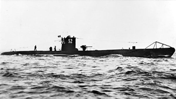 德国潜艇-U艇，二战时频繁出没于大西洋袭击盟军商船(16:9)