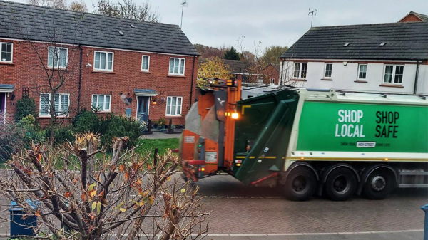 英国垃圾回收车。（图片来源：受访者提供）