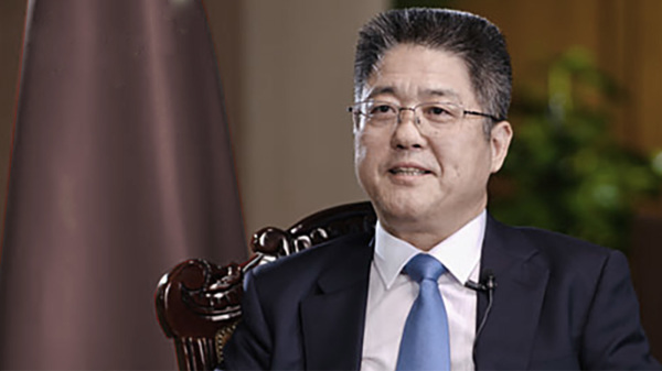  中国外交部副部长乐玉成宣称中国是“当之无愧的民主国家”。（图片来源：网络截图）