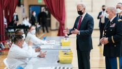 拜登在CNN撒謊:上任時沒有Covid-19疫苗(圖)