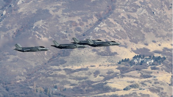美军F-35A战机 （图片来源：George Frey/Getty Images）