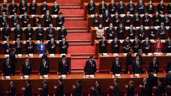 中共第二十次全國代表大會（二十大）拍板10月16日在北京召開。圖為中共兩會。