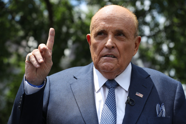 美国前总统川普的私人律师、纽约市前市长鲁迪・朱利安尼（Rudy Giuliani）。（图片来源：Chip Somodevilla/Getty Images）
