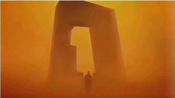 今天(3月15日），北京遭遇强沙尘暴侵袭。除此之外，大陆多地还出现了蓝太阳的奇异现象（图片来源：微博）
