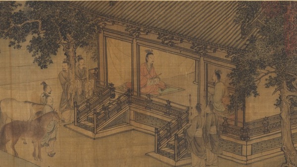 图为李唐所绘《晋文公复国图》。