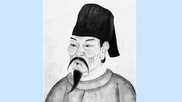 唐朝著名的田园诗人、画家王维。